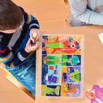 Disposable PE Dining Table Placemats Plastic For Children Dinner Eating
