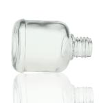 Glass 30ml Empty Dropper Bottles aluminum Collar For Cosmetic Serum