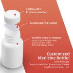 Plastic Medicine Pill Bottles With Sealer 200ml Empty Plastic Vitamin Bottles