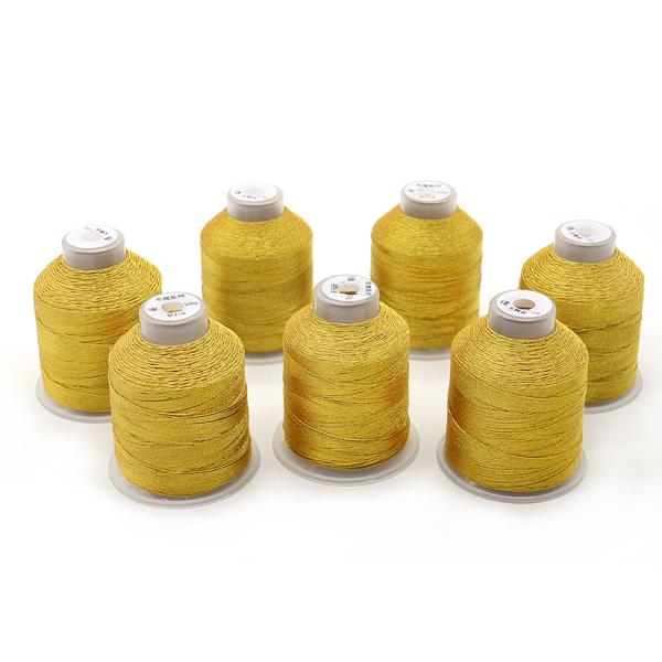 100% Polyester M Type Metallic Thread for MERCERIZED High Tensile Strength Embroidery