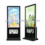 Floor Standing Lcd Advertising Display Cable Phone Charging Wifi Advertising