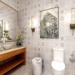 Tiles Design Vinyl Wallpaper Embossed Tile Wallpaper Bathroom Wall Paper 3D