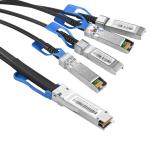 100G QSFP28 to 4xSFP28 Passive Direct Attach Copper (DAC) Twinax Cables 0.5m-3m