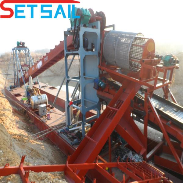 Chain Bucket Sand Mining Gold Dredger Used in River and Lake