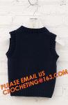 Good quality hot kids knit vest pattern child sleeveless sweater, Fashion