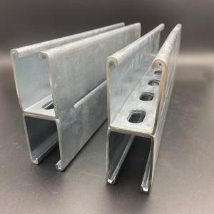 Wholesale Customized Size Slotted Solid Cold Formed Double Unistrut Channel from china suppliers
