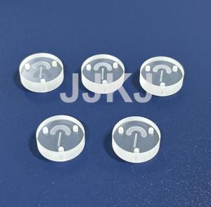 Wholesale Scratch Resistant Synthetic Sapphire Window Optic Sapphire Button With Grooves from china suppliers