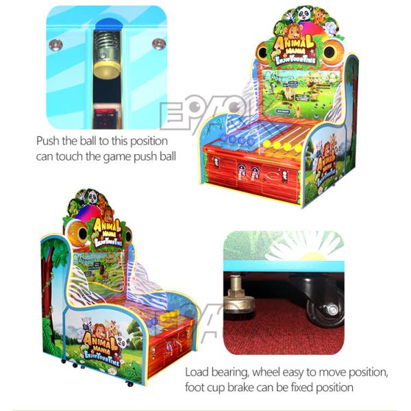 Push Ball Video Redemption Game Machine For Children'S Playground