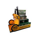 350g CCNB Custom Floor Corrugated Cardboard Display Stands B Flute