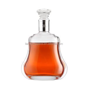 Wholesale Unique Shape 500ml Glass Whisky Bottle with Clear Design and Crystal Glass Material from china suppliers