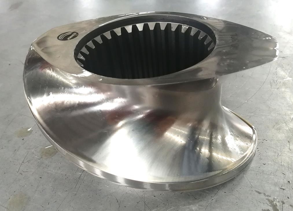 Twin Screw Extruder Machine Elements Sand Blasting 160mm