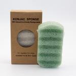 Wave Shaped Organic Skincare Body Bath Konjac Sponge