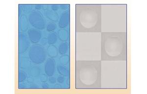 Wholesale Blue Polyester Modern translucent Shower Curtain Bathroom Accessories from china suppliers