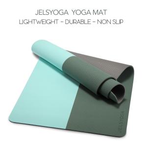 Wholesale Woven Label Printing Yoga Exercise Mat , Colorful Yoga Mat 80cm from china suppliers