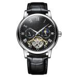 luminous Alloy Quartz Wrist Watch 10mic record pattern with 44mm Dial