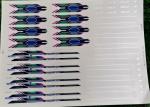 CMYK Color Wardrobe Decoration Stickers , Durable Water Transfer Stickers