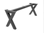 X SHAPED STEEL BENCH LEGS WITH TOP SUPPORT BAR