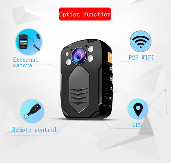 IP65 Body Worn Camera With Video Output HDMI And AV Jack / Hidden LED White