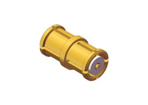 Wholesale Brass RF Connector Adapter Straight SMP Female to SMP Female with Length 6.45mm from china suppliers
