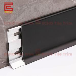 Wholesale Modern Aluminum Wall Baseboard Trim Skirting Board Profiles Black 40-120mm Width from china suppliers