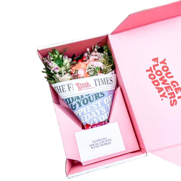 Custom Logo Print Delivery Shipping Flower Box 2022 Gift Box For Flower Store