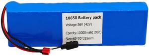 Wholesale 1.5kg Vehicle Lithium Battery 18650 36v 10ah Lithium Ion Battery Pack MSDS from china suppliers