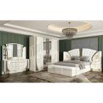 OEM Wholesale White Royal Luxury Double King Size Bed Master Room Modern Home
