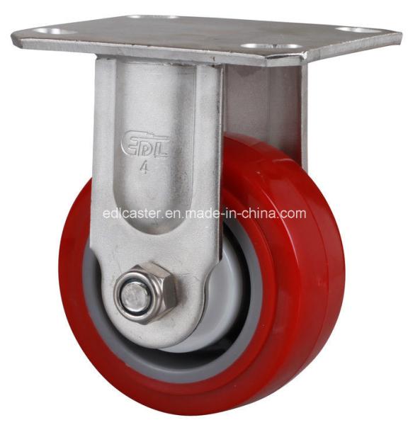 230kg Maximum Load Stainless 4" Rigid TPU Caster S7104-85 for Heavy-Duty