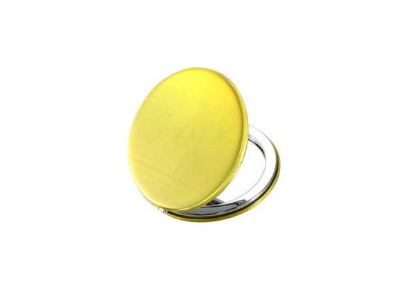 Jelly Color ABS Cosmetic Pocket Mirror Debossing 10mm Thickness Small Hand