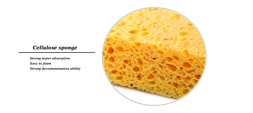 Biodegradable Cellulose Sponge Scourer Colorful Sponge Scouring Pad