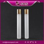 white luxury glass roll on bottle with plastic cap and good quality for anti