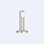 Aluminum Cylinder Finial 2 Meters Metal Pipe Curtain Rod For Window Renovation
