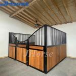 European Standard Building Horse Stalls Galvanized Iron Grill Swivel Door Bamboo