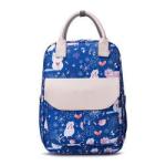 Animal Prints Polyester Rucksack Changing Travel Diaper Bags 27*15*42cm