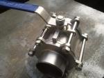 Butt Welding 3 Piece Stainless Steel Ball Valve WCB / CF8 / CF8M BW PAD ISO 5211