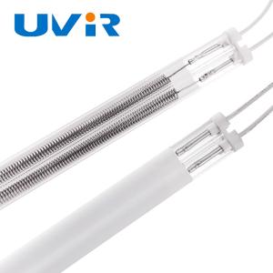 Wholesale Medium Wave Coating White Halogen Infrared Heating Radiators Double Tube from china suppliers