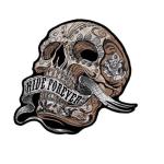 3D Heat Press 3in Motorcycle Biker Patch With Black Ballistic Nylon