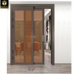 Soundproof Hinged Aluminum Sliding Glass Door Indoor Aluminum Double Doors