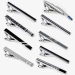 Unisex Metal Tie Bar Clips Stainless Steel Material Personalized For Engagement