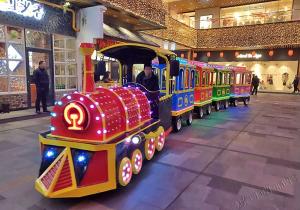Wholesale Trackless Electric Ride On Train For Kids Amusement Park Rides ISO9001 from china suppliers