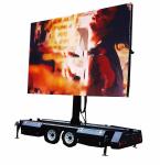Solar Power Trailers Mounted LED Screen Display Trailer Outdoor 16 Gray Level