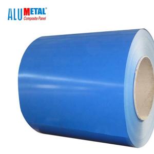 China 3 Layers Painted Aluminum Coil Coating Aluminum 1500mm Heat Resistant H22 Stucco Embossed SGS on sale