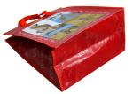 140g Swing Shining PP Zipper Shopping Bag With Nylon Tape Handle, PVC Binding