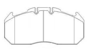 Wholesale WVA 29131/29156 Disc Brake Pads for Erf,Lucas(meritor),Man,NeoplanVOLVO B9R from china suppliers