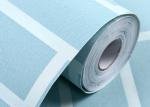 Blue Self Adhesive 3D Brick Effect Wallpaper Non Woven Materials , Pre - Pasted