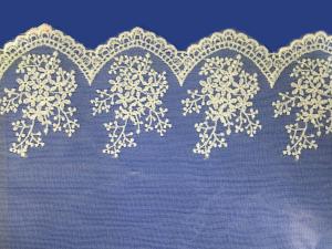 Wholesale African lace fabrics Embroidery Lace Fabric cord guipure white lace fabric from china suppliers