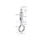 Grip Hook Saftey Cap Magic Brass+Iron Material For Aircraft Cable YW86415