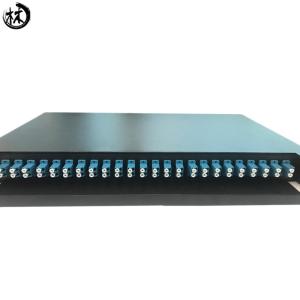 Wholesale Cold Rolled Steel Optical Patch Panel , Fiber Patch Panel 24 Port LC from china suppliers