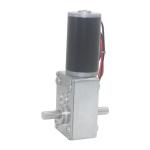 Double Shaft Self Locking DC Worm Gear Motors High Torque 24 Volt 470rpm