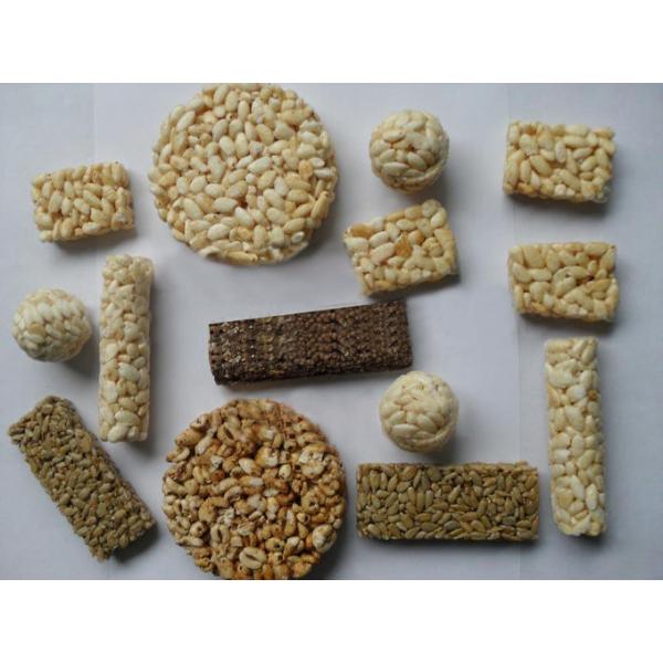 Siemens PLC Control Energy Bar Manufacturing Equipment / Cereal Bar Forming Machine